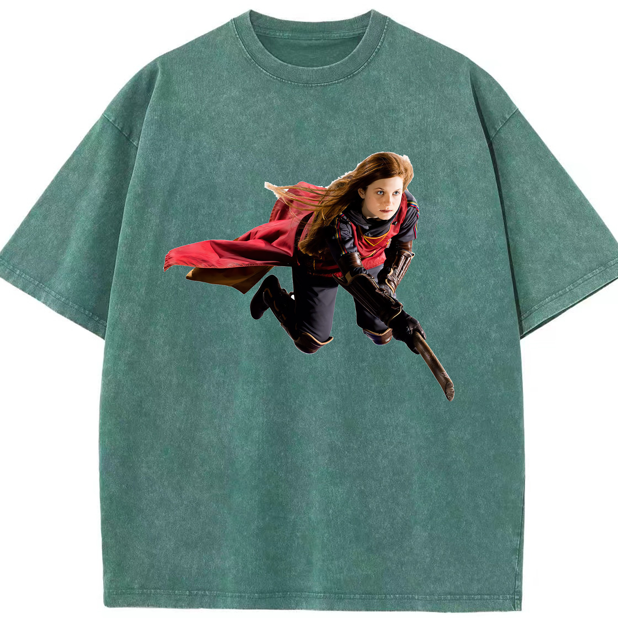 （画像用） Harry Potter ハリー・ポッターシリーズ 綿100% ヴィンテージ風 半袖Tシャツ（フロントプリント）